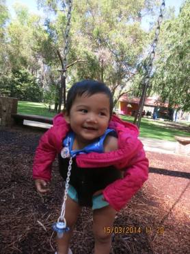 Baby friendly swings are the best!