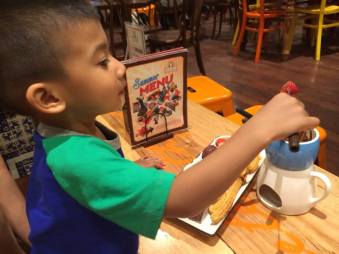 First chocolate fondue