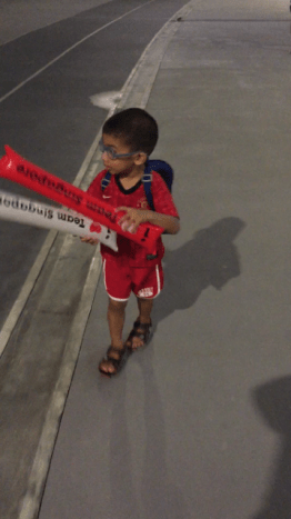 Leaving the stadium - not really wanting to leave