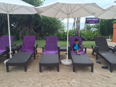 Sandy area close to the beach