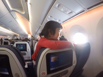 Miss Ants-in-her-pants...thank goodness she was only annoying the people behind her...Jah and I!